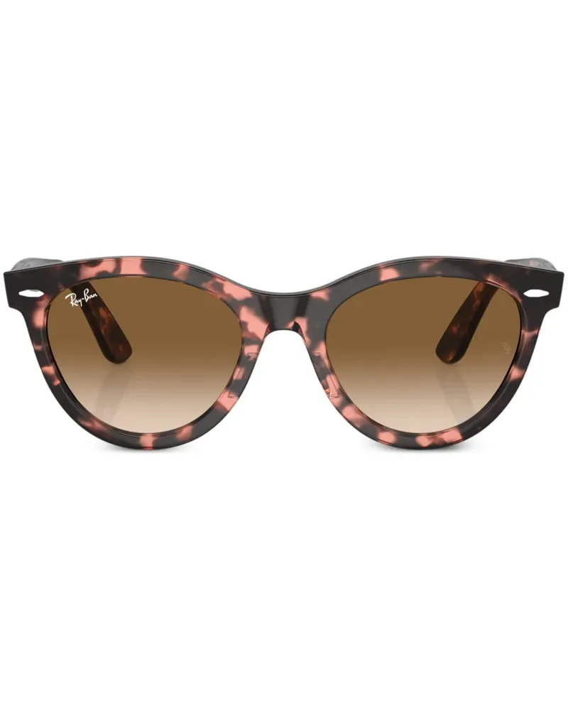 Ray Ban Wayfarer Way Sonnenbrille mit rundem Gestell - Rosa Rosa