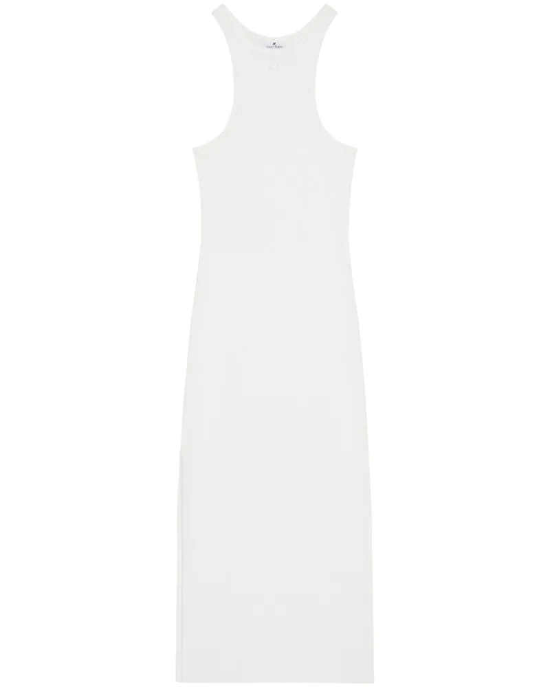 Courrèges Midikleid aus Jersey - Weiß Weiß