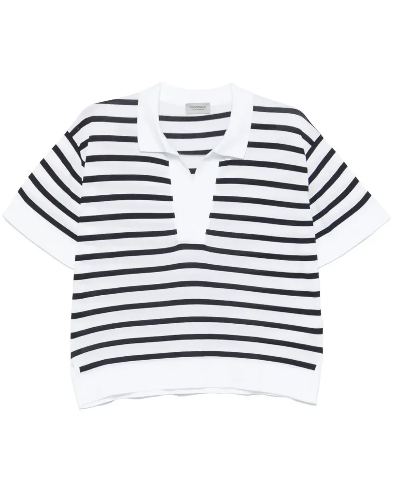 John Smedley Sola Poloshirt - Weiß Weiß