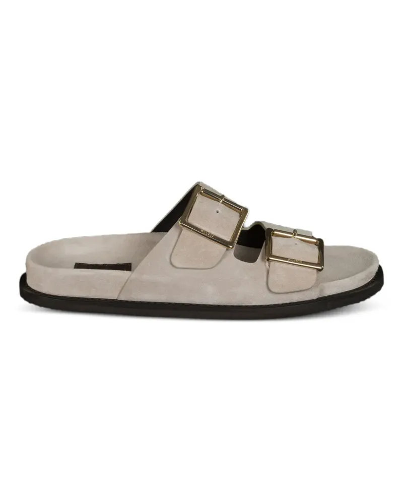 MOORER Duchamp-P5 buckle leather sandals - Nude Nude