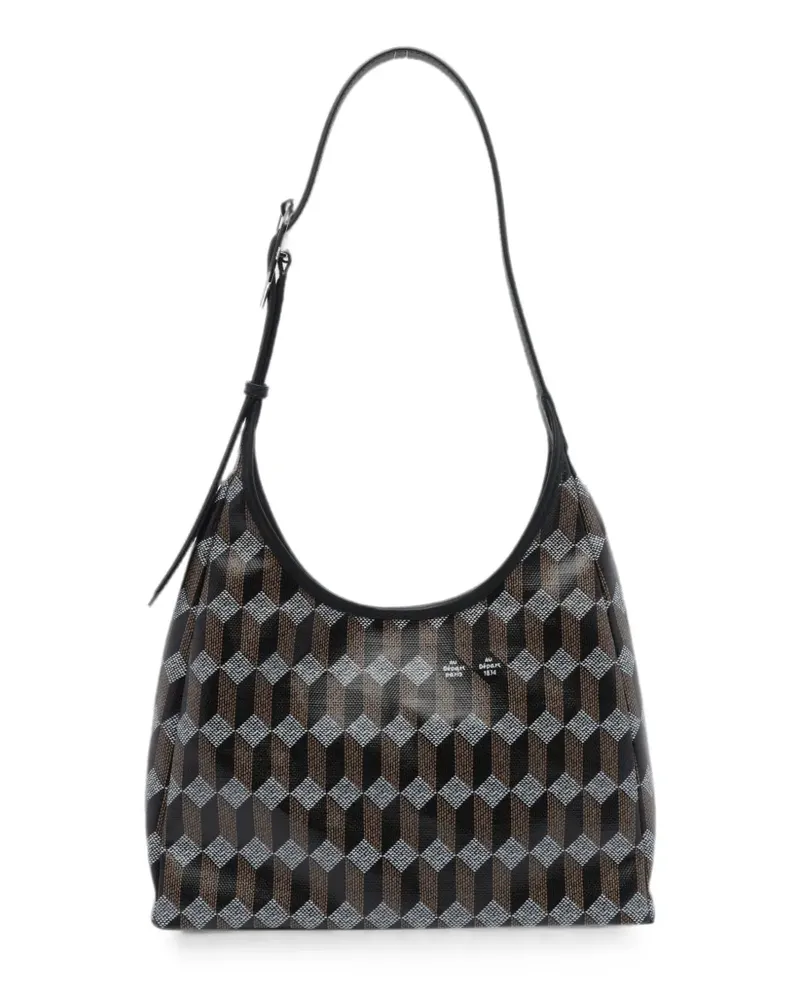 AU DÉPART Céleste monogram shoulder bag - Schwarz Schwarz