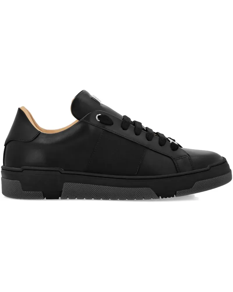 Philipp Plein Monogram Lo-Top Sneakers - Schwarz Schwarz