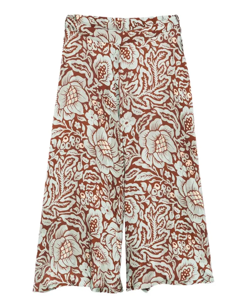 Dixie floral-print trousers - Braun Braun