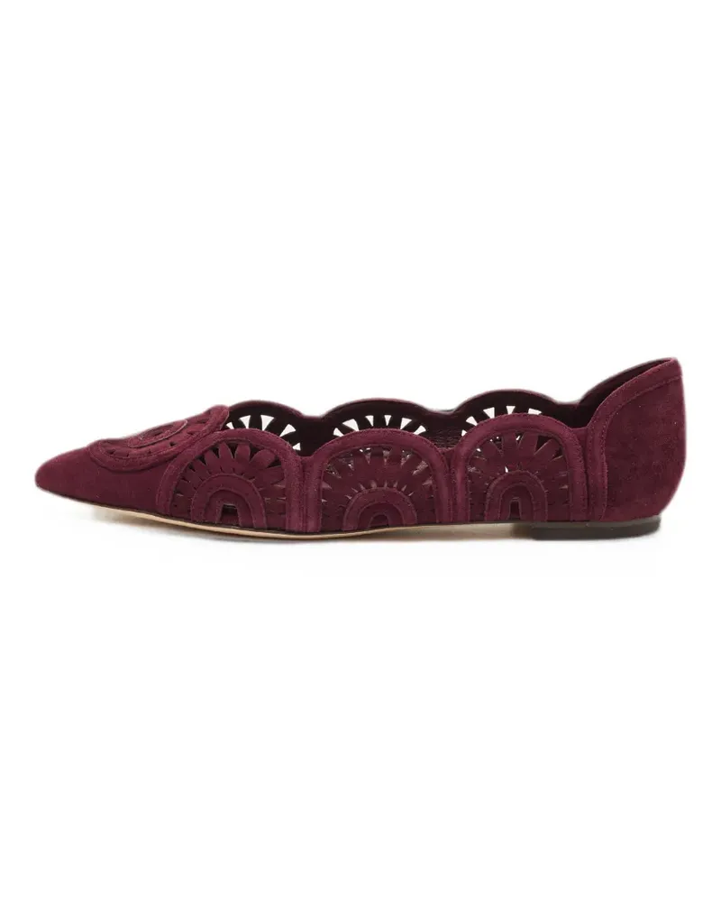 Tory Burch Leyla laser-cut ballet flats - Violett Violett