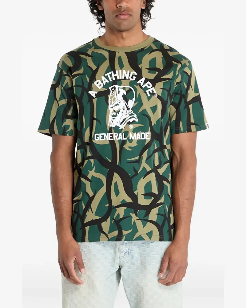 BAPE Trial Camo T-Shirt - Grün Grün