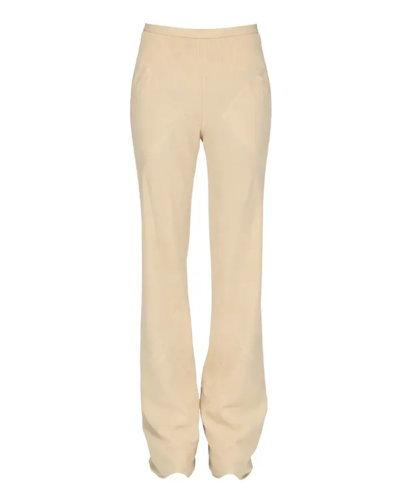 Rick Owens Temple flared trousers - Nude Nude