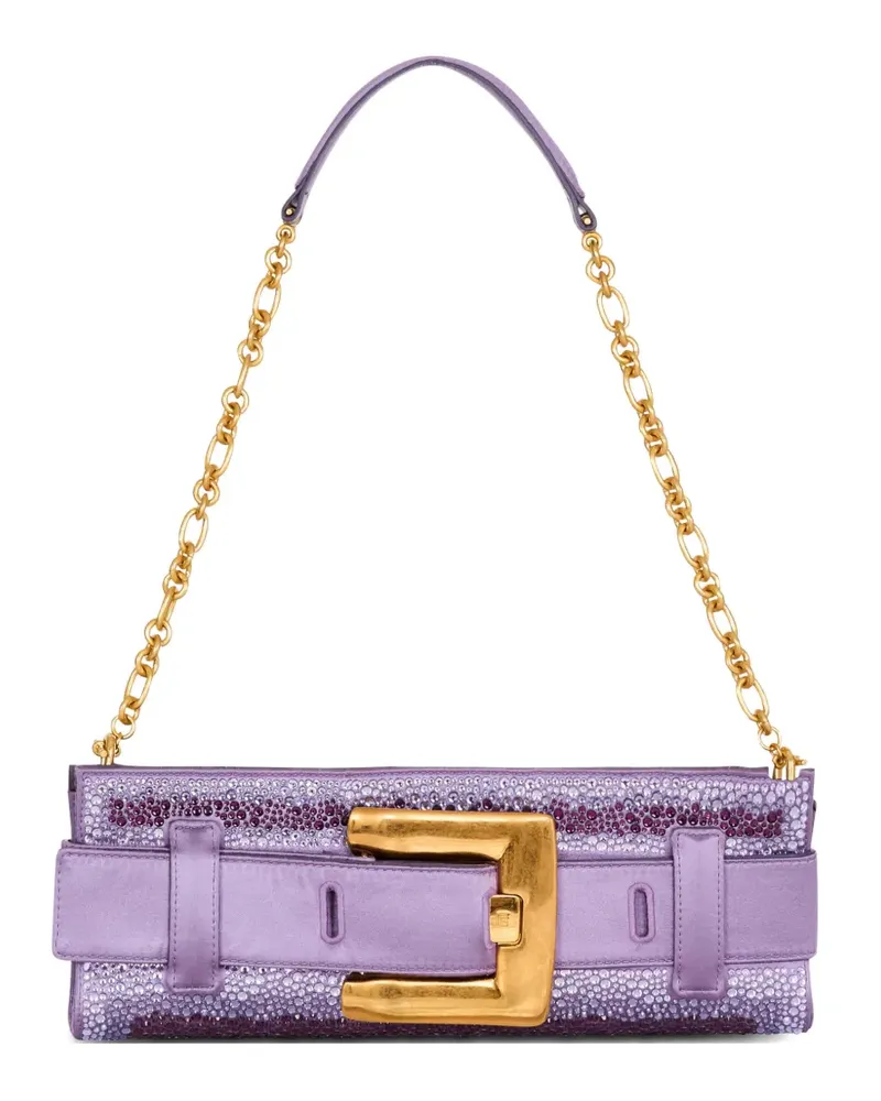 Balmain Anthem Schultertasche - Violett Violett