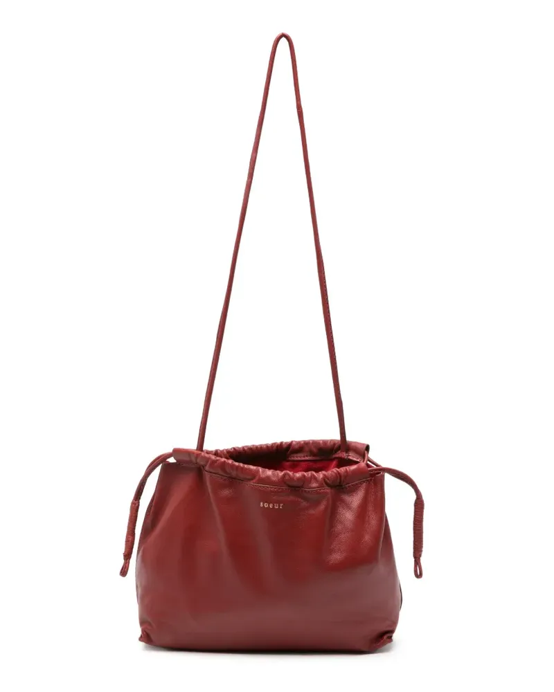 Soeur Suzette drawstring leather shoulder bag - Rot Rot