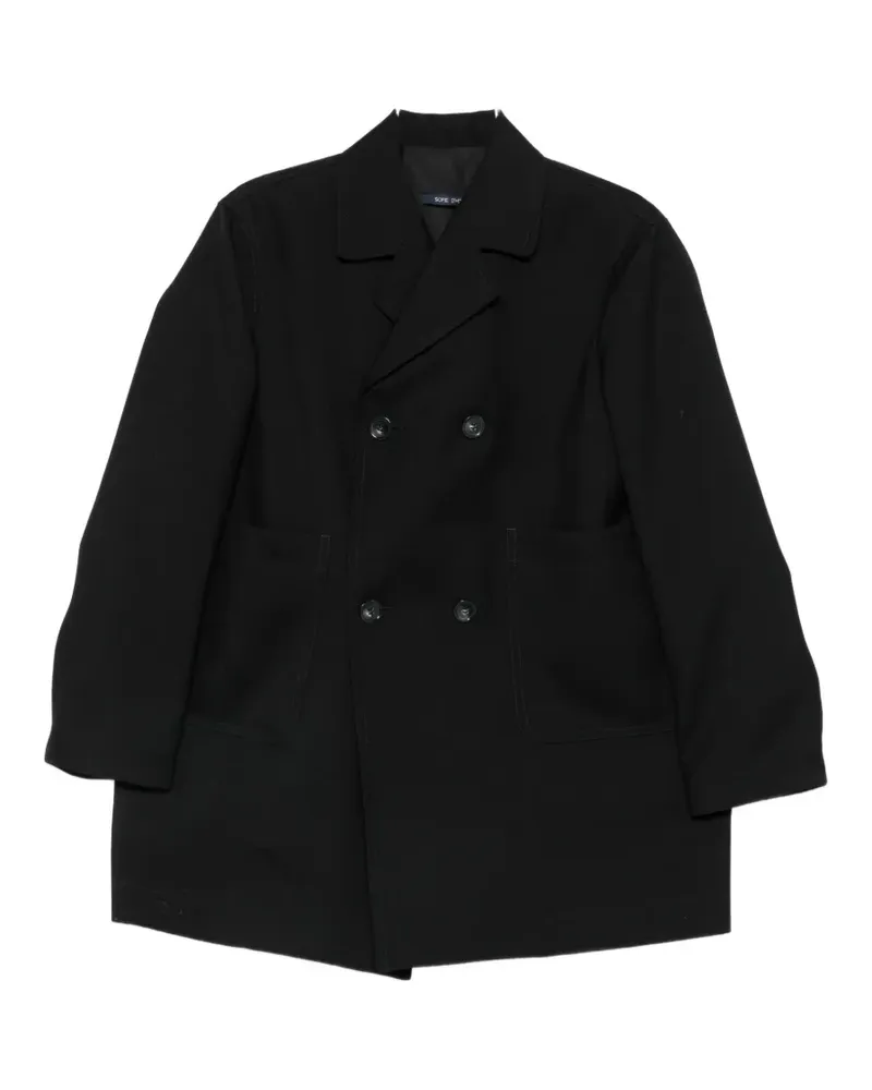 Sofie D'Hoore double-breasted notch-lapel coat - Schwarz Schwarz