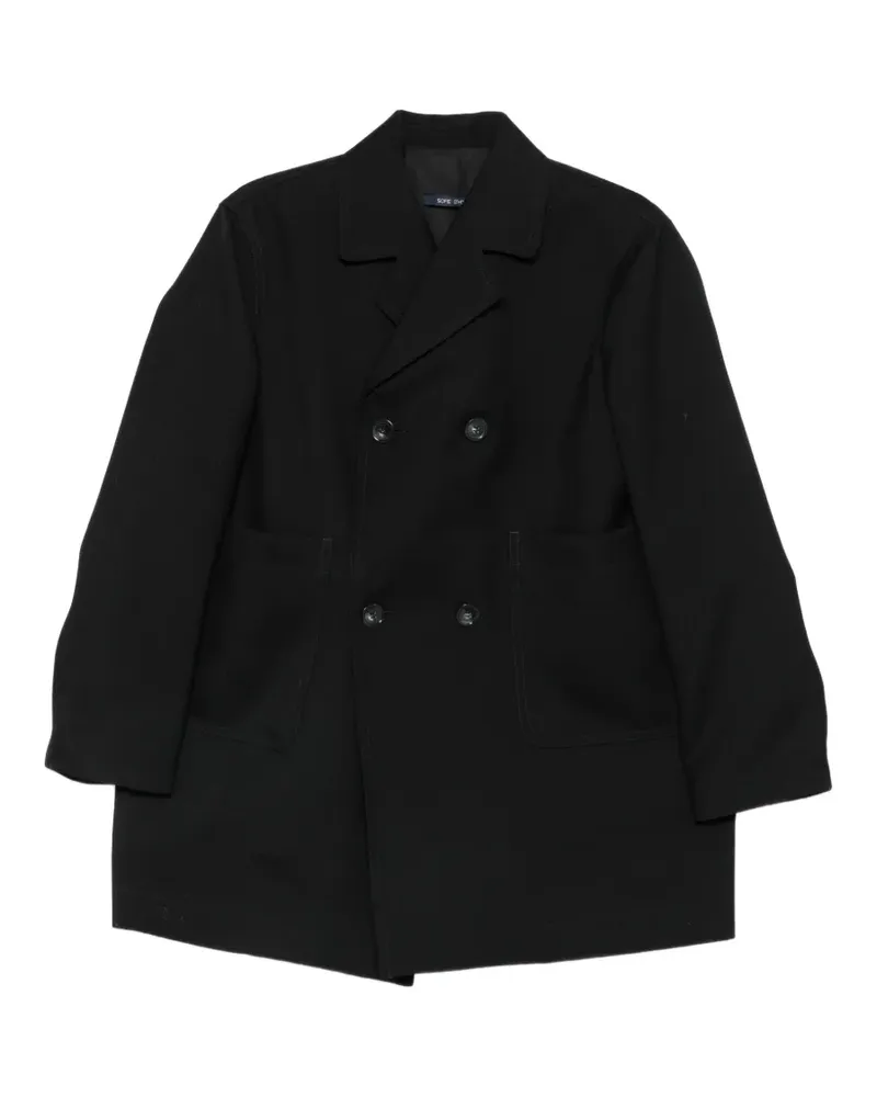 Sofie D'Hoore double-breasted notch-lapel coat - Schwarz Schwarz