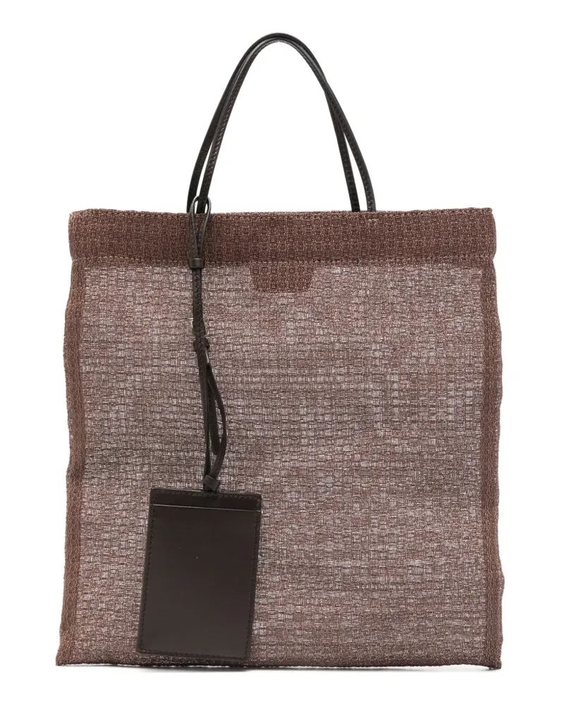 The Row Shopper mit Lederbesatz - Braun Braun
