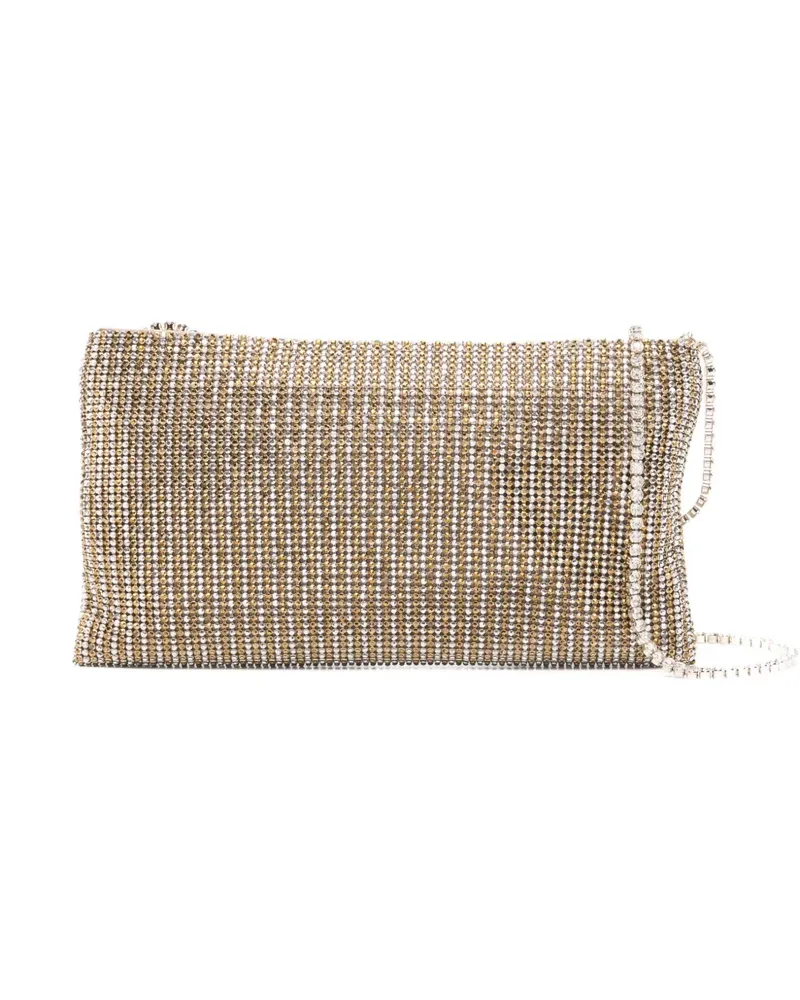 Benedetta Bruzziches Your Best Friend Clutch mit Kristallen - Silber Silber
