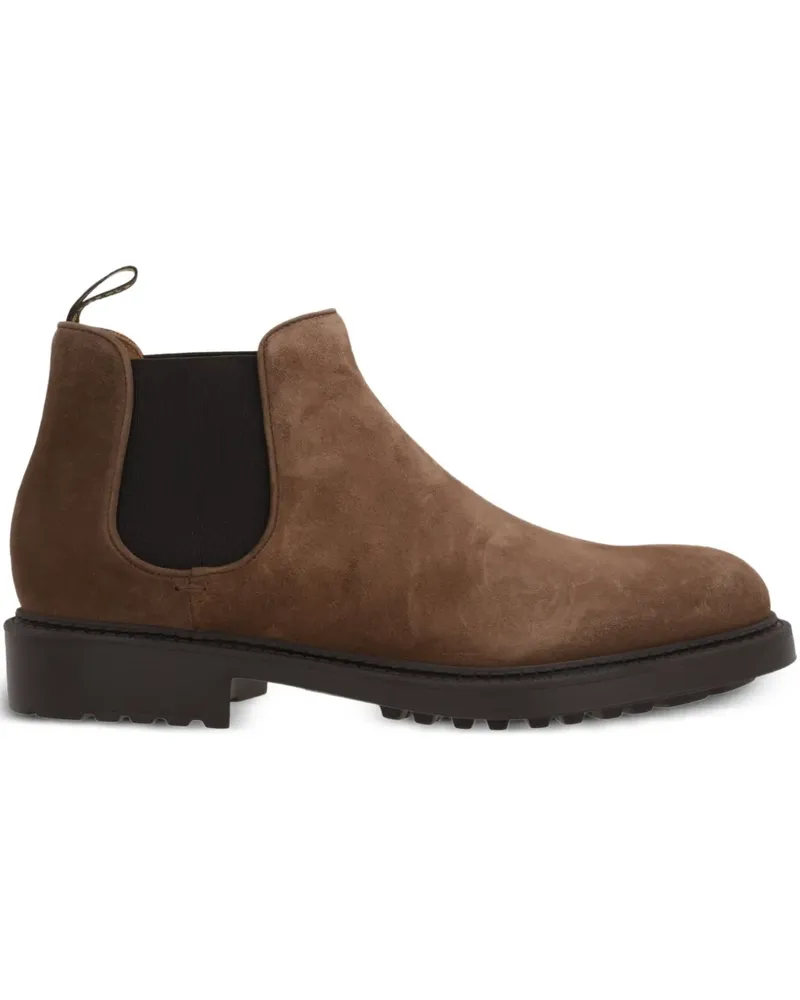 Doucal´s Wildlederstiefel mit elastischen Einsätzen - Braun Braun