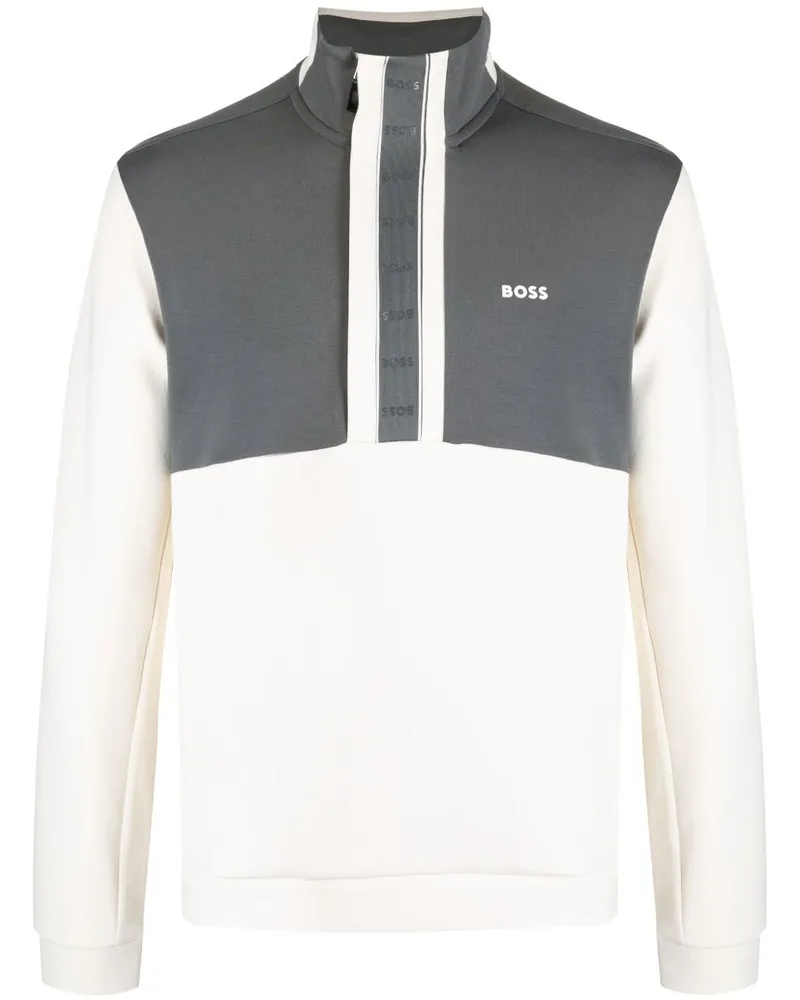 HUGO BOSS Sweat 1 Sweatshirt mit Stehkragen - Grau Grau