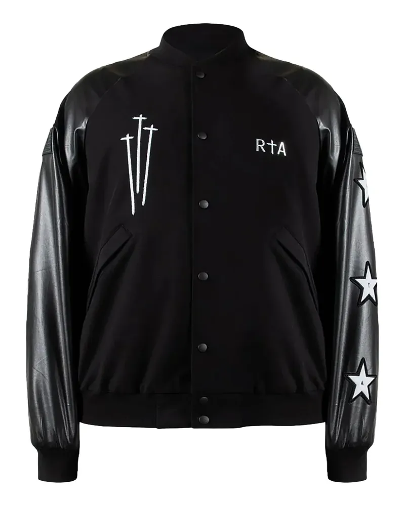 RTA Atticus Collegejacke - Schwarz Schwarz
