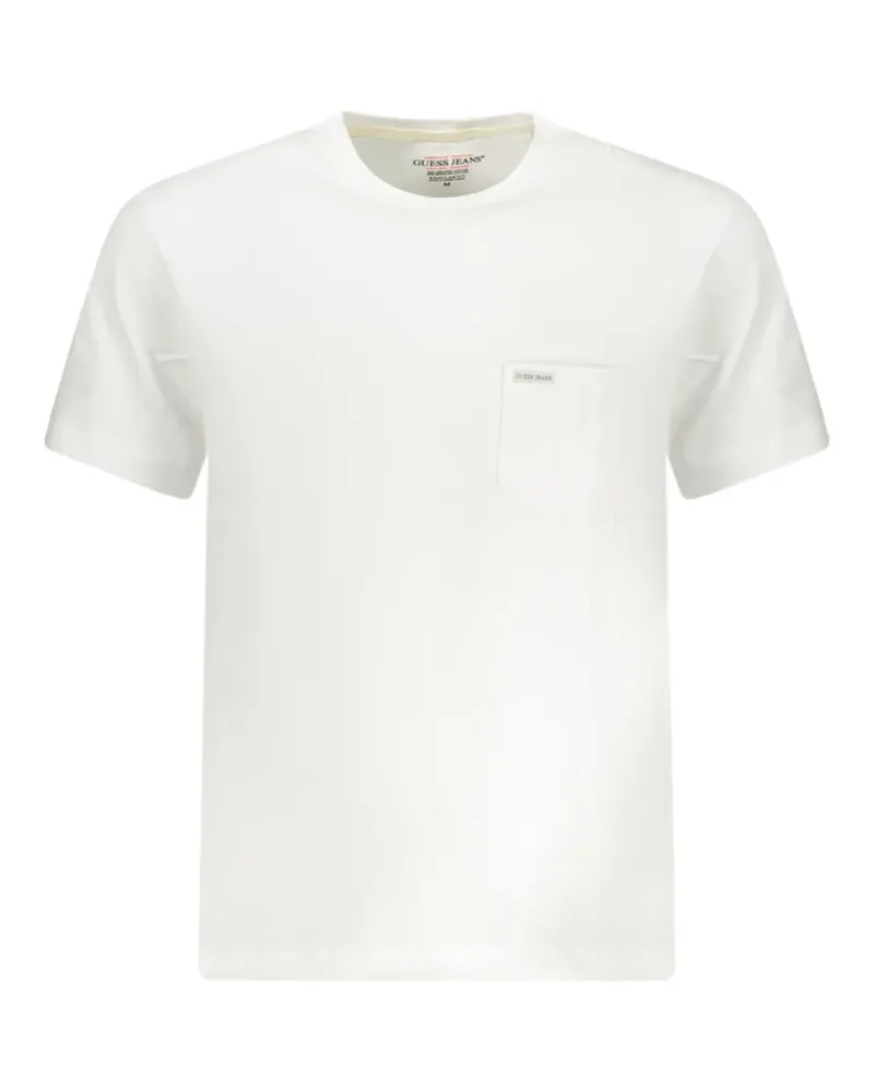Guess logo-patch pocket T-shirt - Weiß Weiß