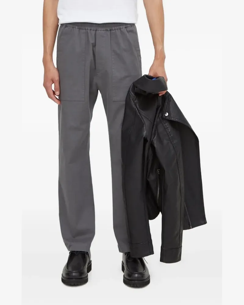 Drykorn Hose mit elastischem Bund und Seitentaschen - Grau Grau