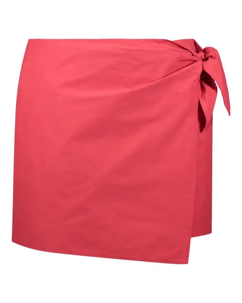 RED Valentino wrap-style side-tie mini skort - Rot Rot