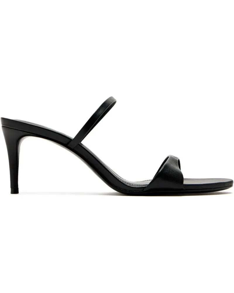 Schutz Stiletto-Sandalen mit doppeltem Riemen 75mm - Schwarz Schwarz