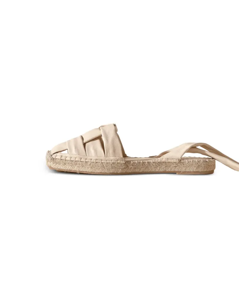 HEREU Ballerinas mit Webmuster - Nude Nude