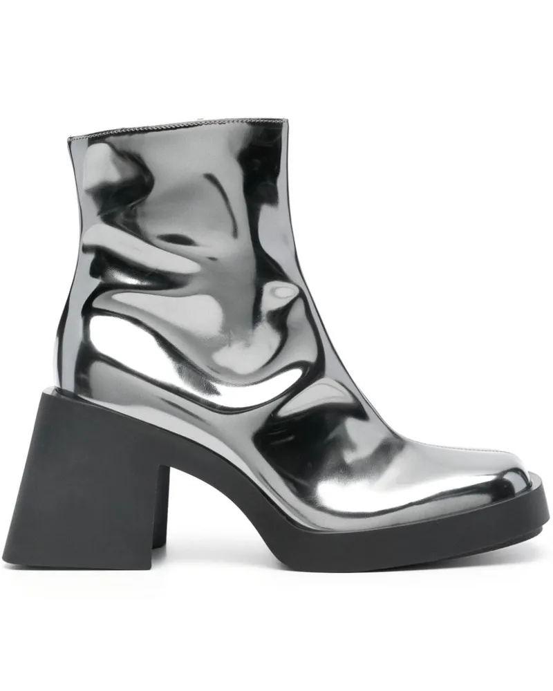 Justine Clenquet Metallische Milla Stiefeletten 80mm Metallic