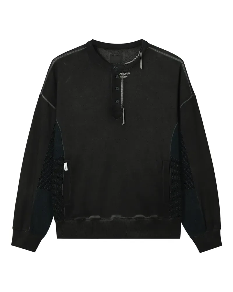 Musium Div. Sweatshirt mit Stickerei - Schwarz Schwarz