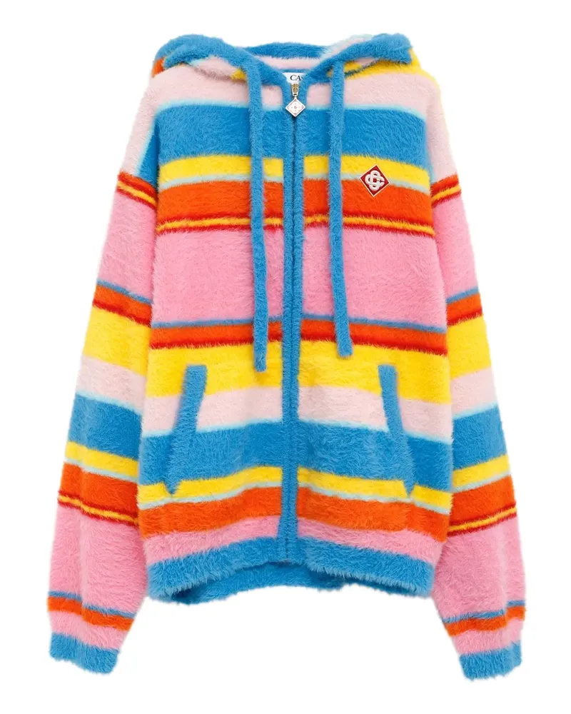 Casablanca Paris Gestreifter Hoodie - Blau Blau