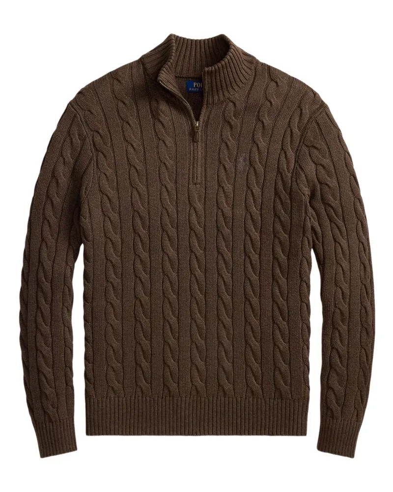 Ralph Lauren Pullover mit Zopfmuster - Braun Braun
