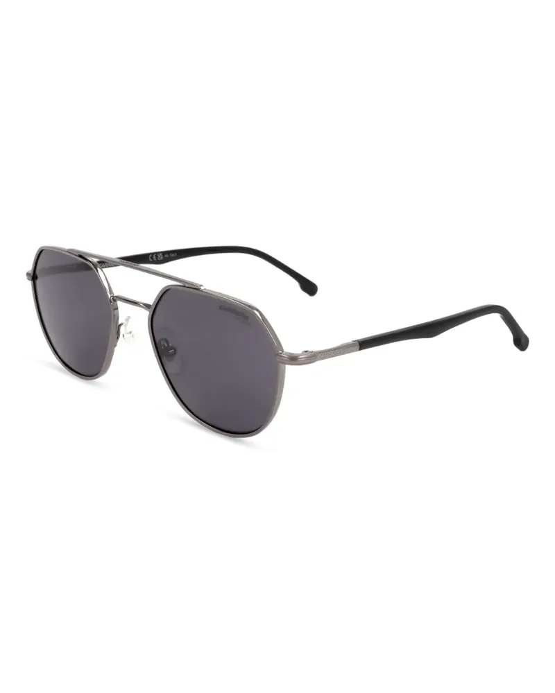 Carrera Sonnenbrille mit geometrischem Gestell - Schwarz Schwarz