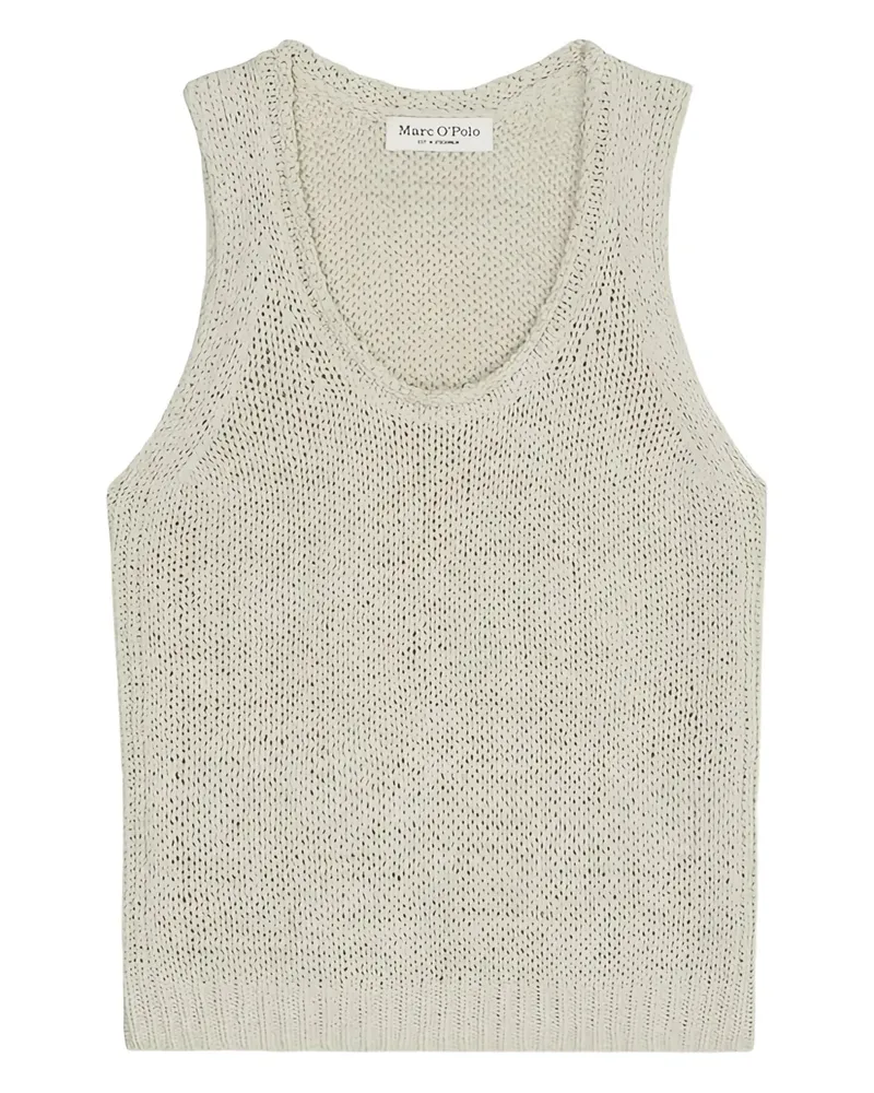 Marc O'Polo Strickoberteil mit rundem Ausschnitt - Nude Nude