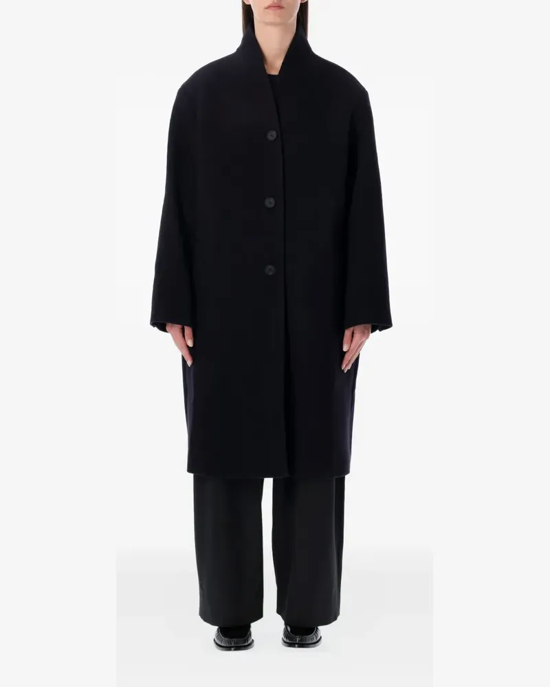 Studio Nicholson buttoned wool coat - Blau Blau