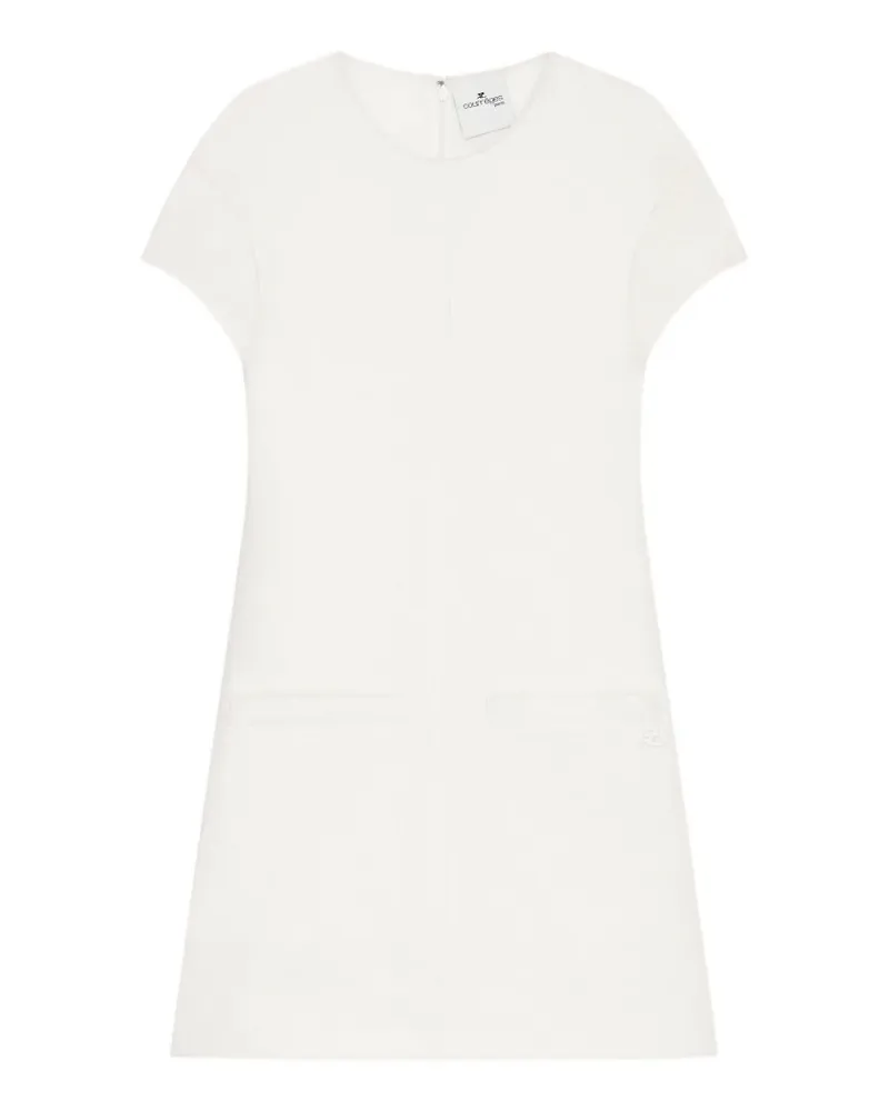 Courrèges Minikleid in A-Linie - Weiß Weiß