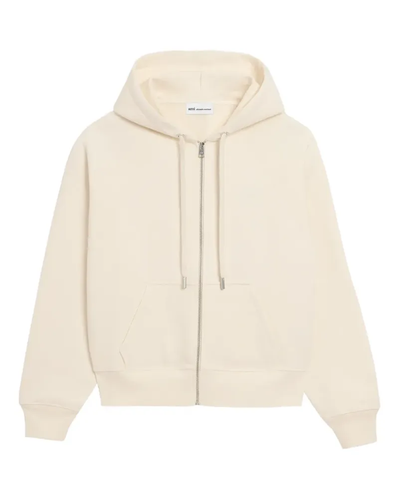 AMI Paris Ami de Coeur Hoodie mit Logo-Prägung - Nude Nude