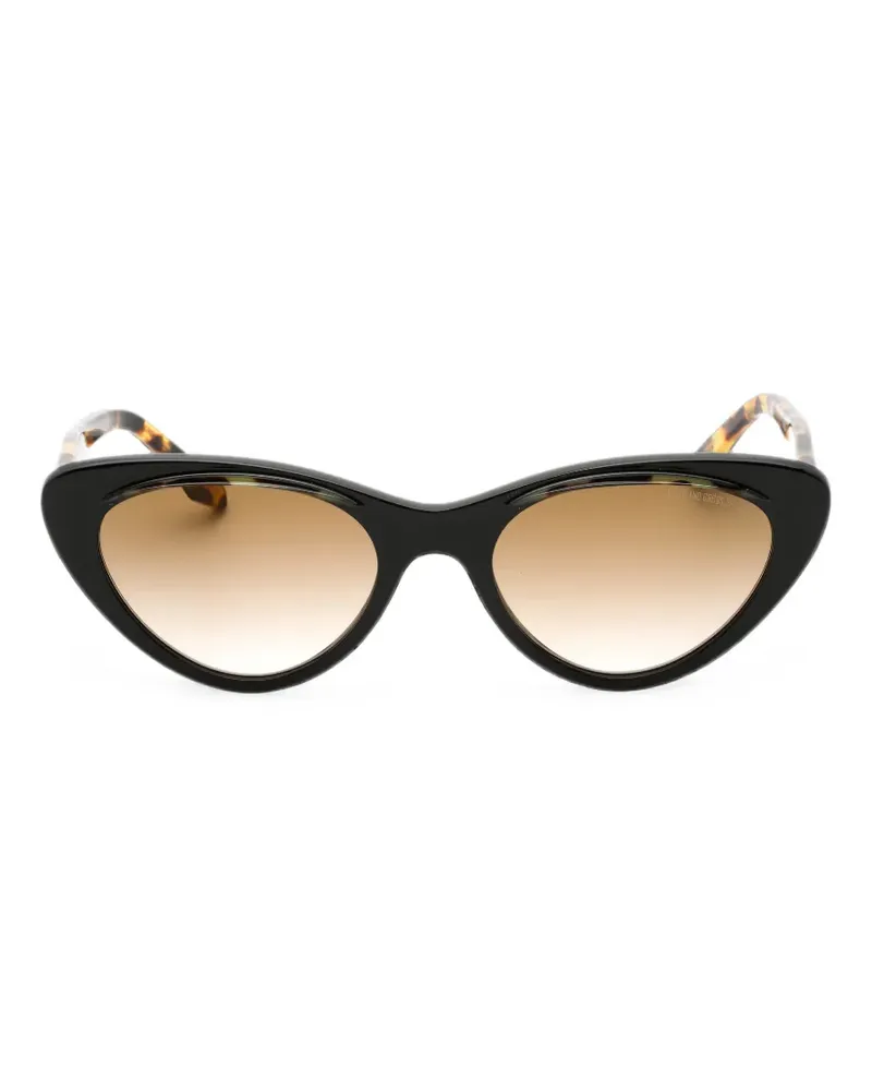 Cutler and Gross Cat-Eye-Sonnenbrille - Schwarz Schwarz