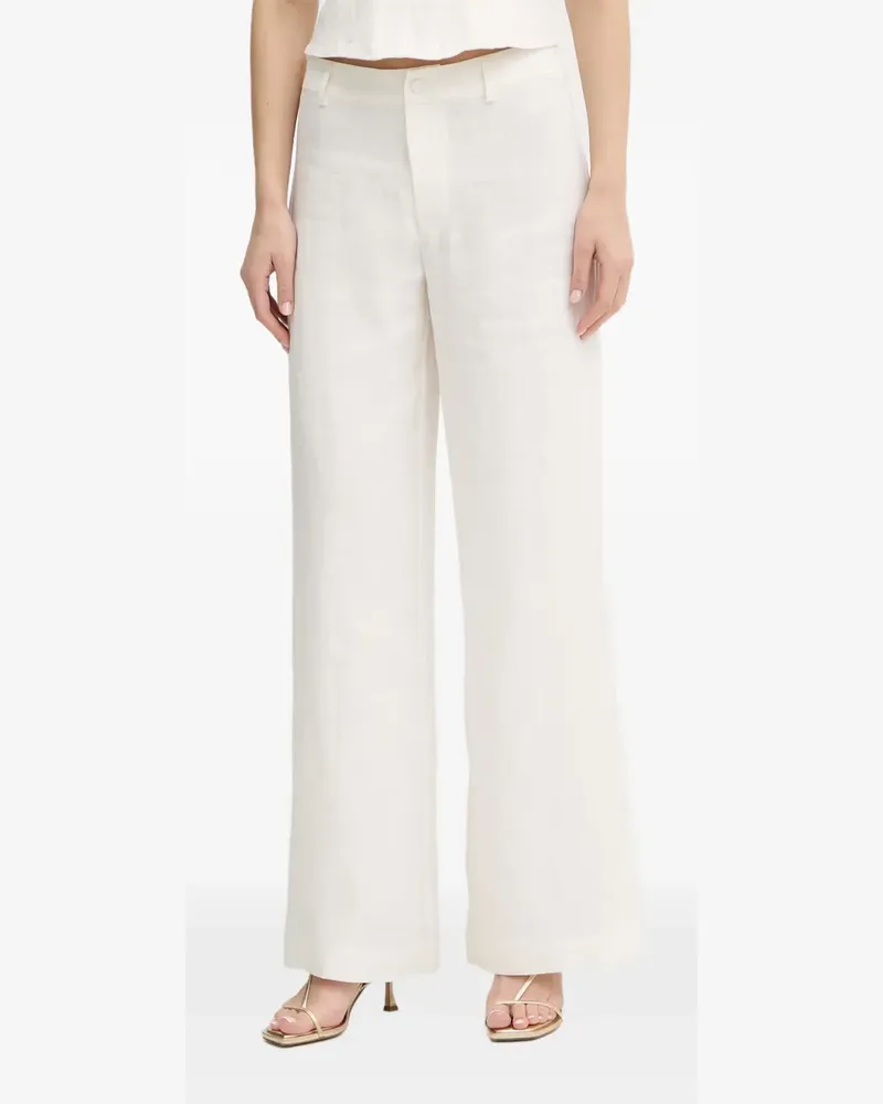 Bardot Serafina mid-rise wide-leg trousers - Weiß Weiß