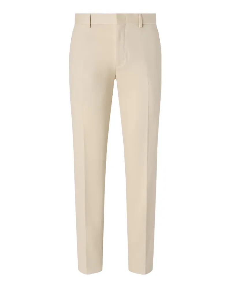 Ermenegildo Zegna Cremefarbene Hose aus Baumwolle und Kaschmir - Nude Nude