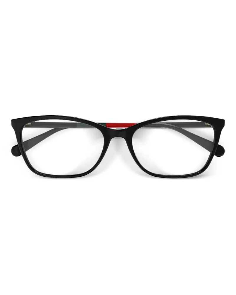 Gucci Brille mit eckigem Gestell - Schwarz Schwarz