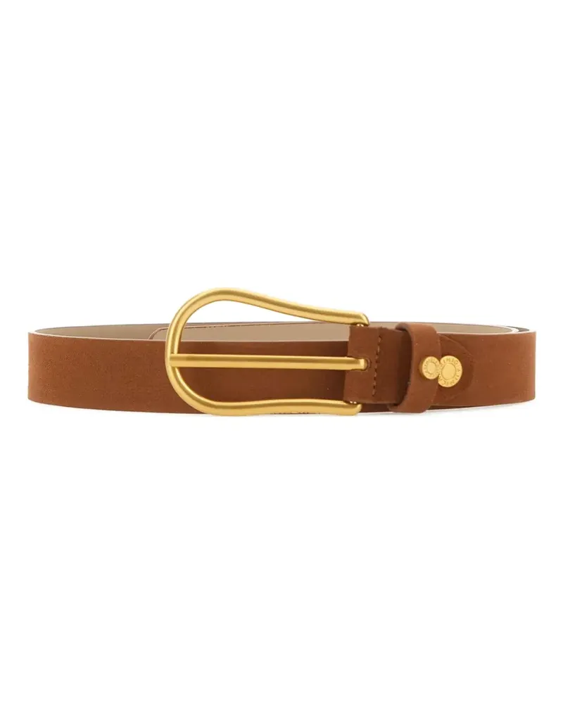 Gianni Chiarini logo buckle belt - Braun Braun