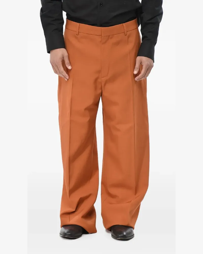 OFF-WHITE wool trousers - Orange Orange