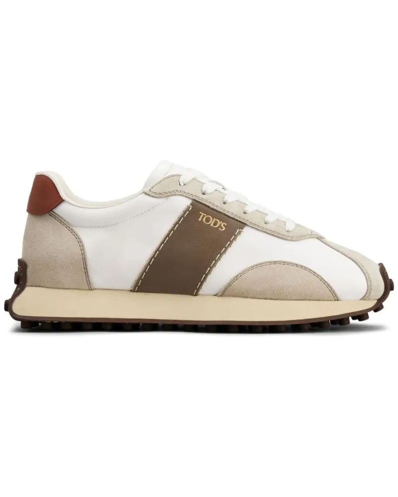 TOD'S Sneakers mit Wildlederbesatz - Weiß Weiß