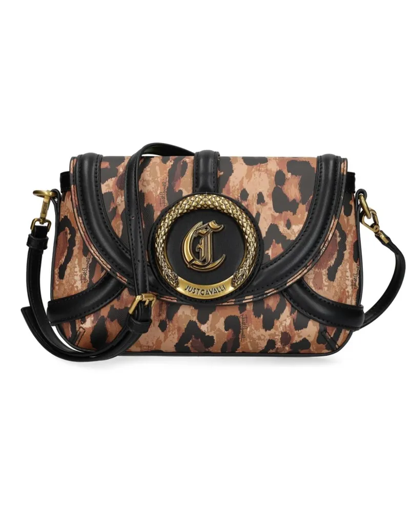 Just Cavalli Shopper mit Leoparden-Print Braun