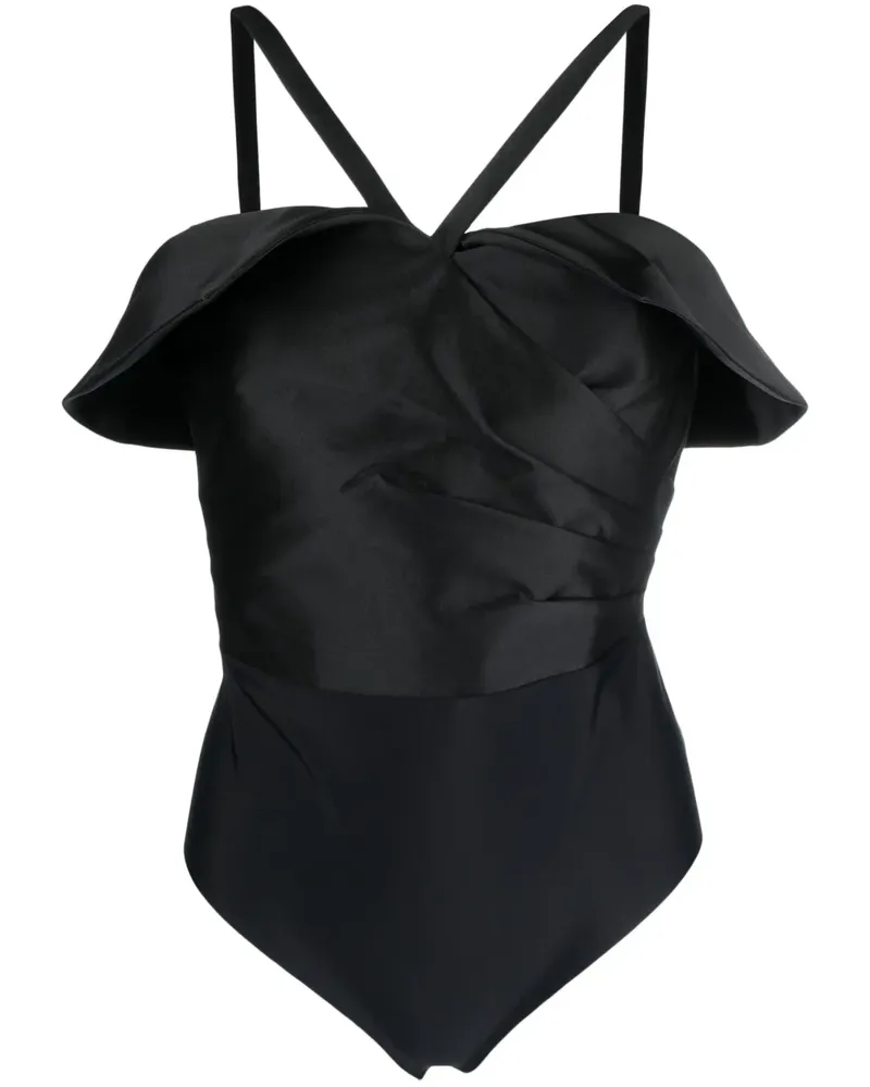 Zuhair Murad Ärmelloser Body - Schwarz Schwarz