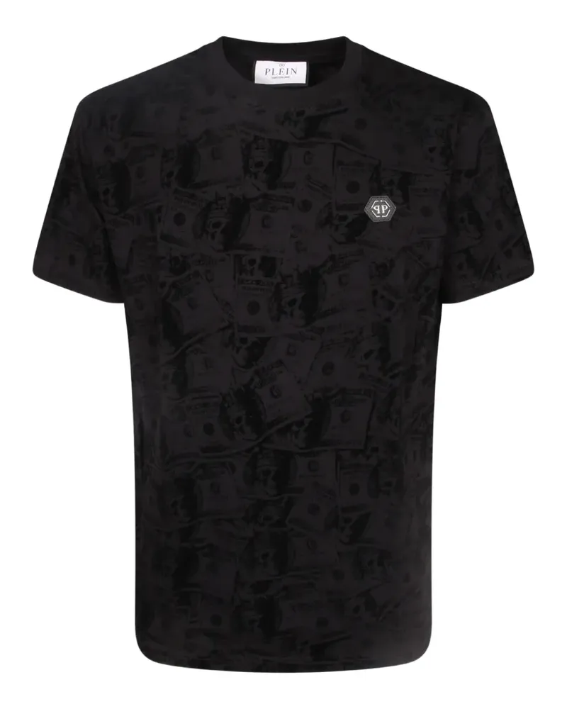 Philipp Plein T-Shirt mit rundem Ausschnitt - Schwarz Schwarz