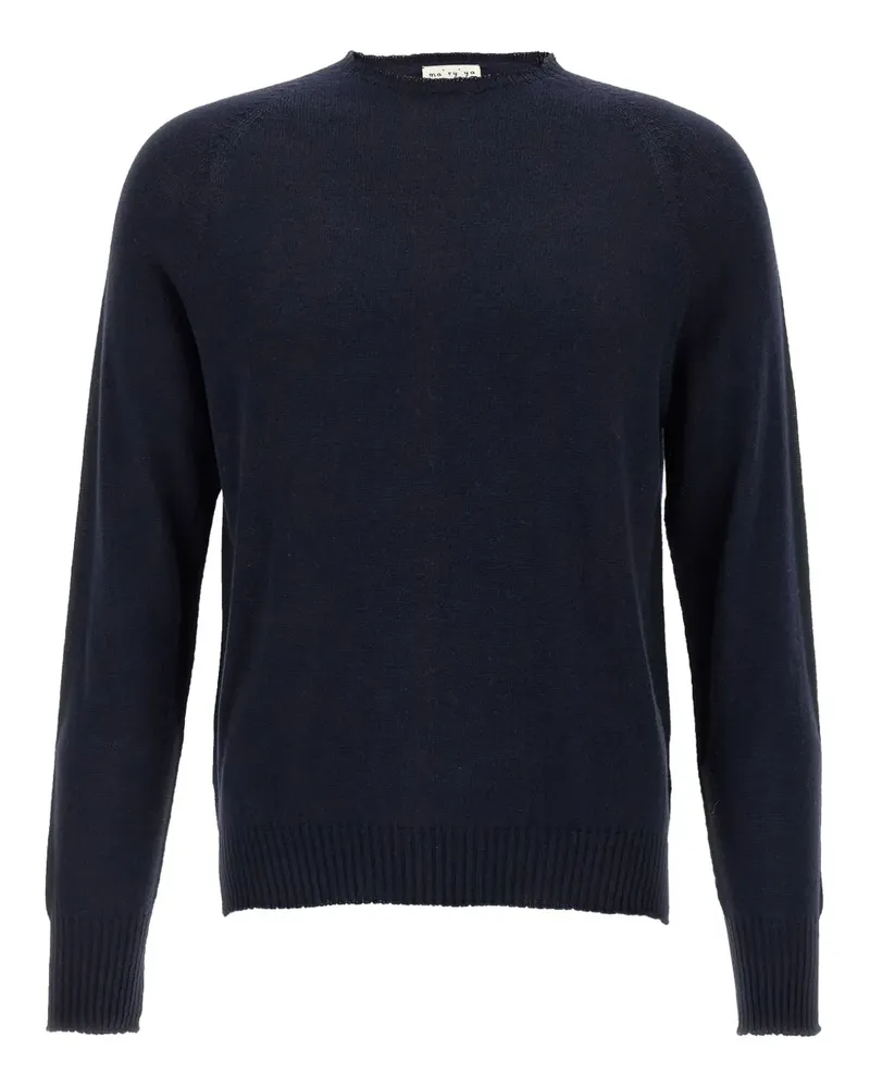 MA'RY'YA Pullover mit Rundhalsausschnitt - Blau Blau