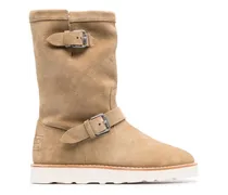 Shearling-Stiefel - Nude