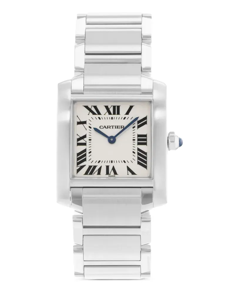 Cartier 2005 Tank Française Armbanduhr 25mm - Weiß Weiß