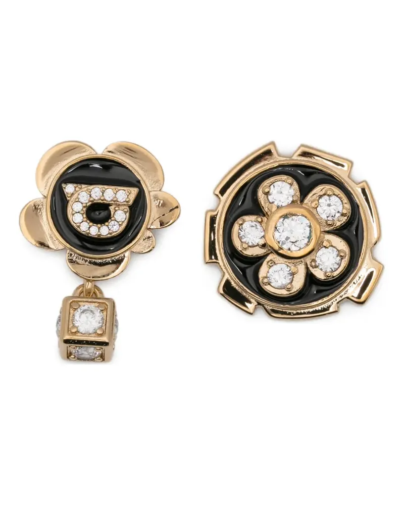 Ferragamo Ohrringe mit Kristallen - Gold Gold