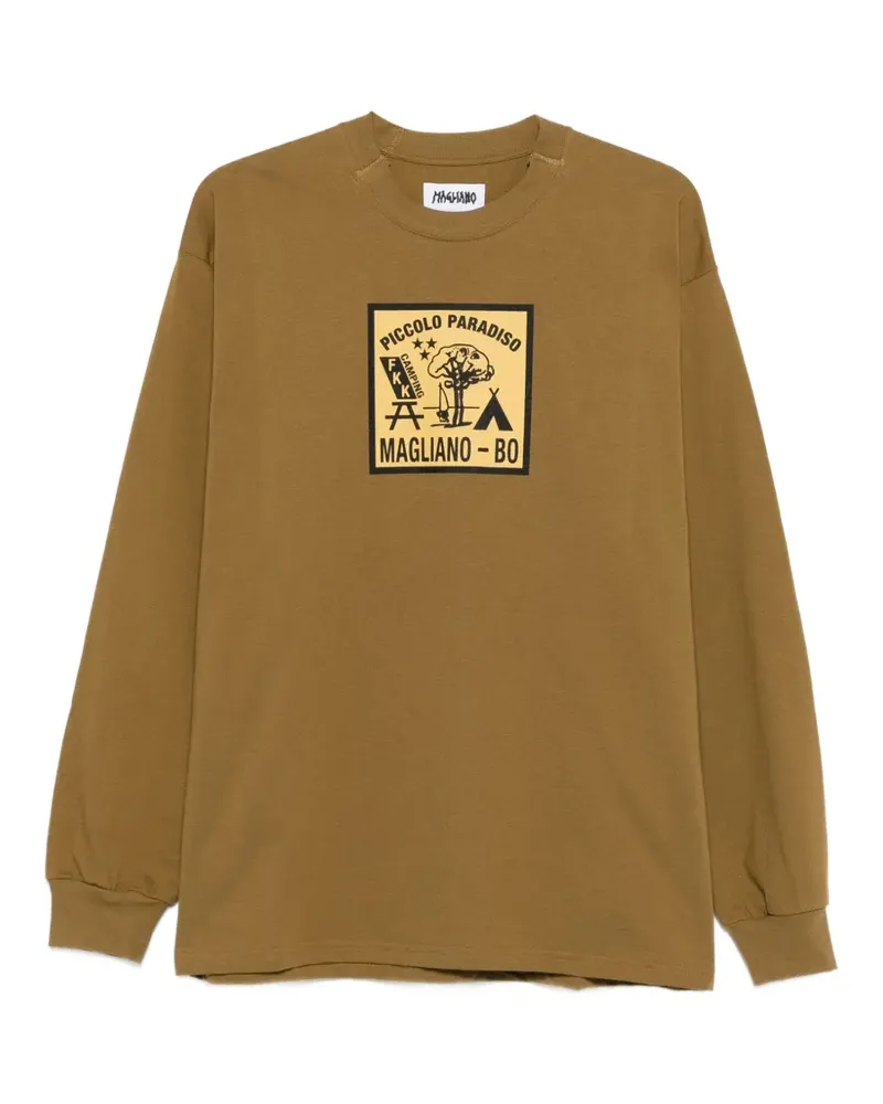 Magliano Langarmshirt mit grafischem Print - Braun Braun