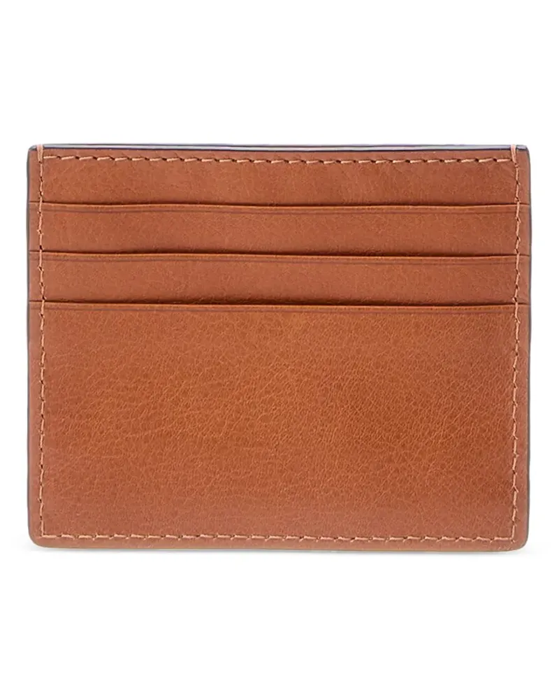 Brunello Cucinelli grainy leather cardholder - Braun Braun