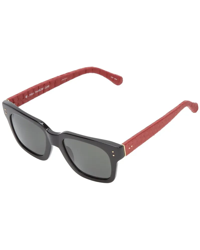 Linda Farrow squared bi-colour sunglasses - Schwarz Schwarz